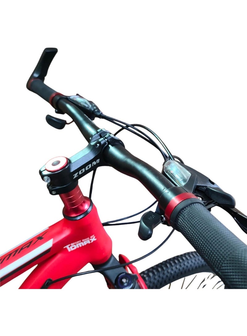 TOMAX A8 PRO 29 Inch Mountain Bike, Aluminum Frame,21 Speed, Disc Brakes, Lockout Fork- Professional Performance Bike With 1 Year Abo ElGoukh And Maxlerz Warranty (Red Color) - Image 2